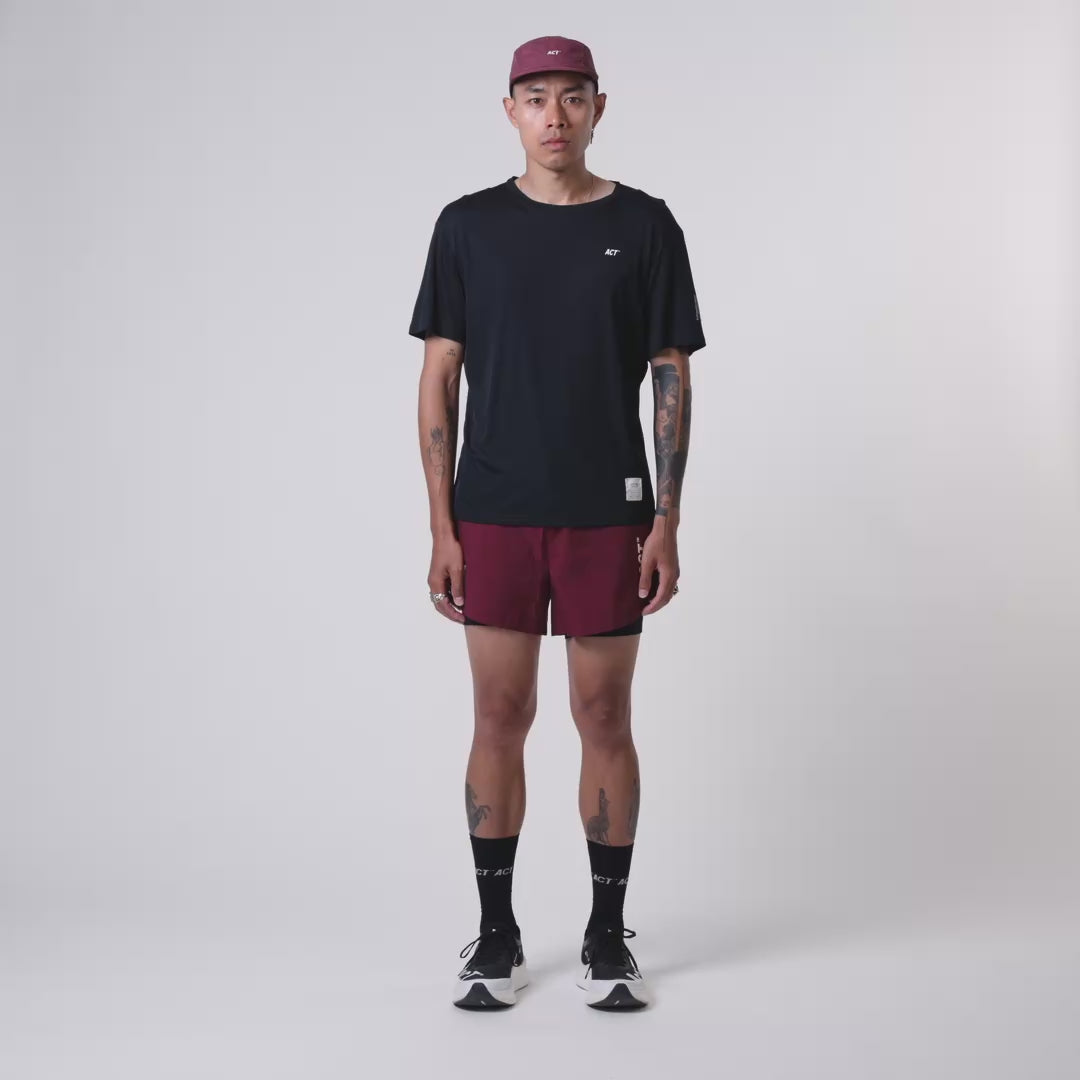 BioRip / 2 in 1 Shorts - Bordeaux